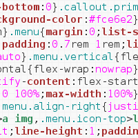 Snippet of CSS